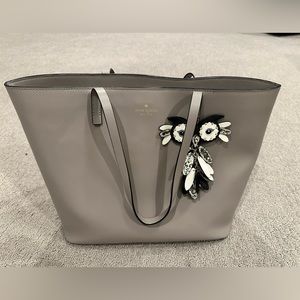 Kate Spade New York Owl Little Len Star Bright Leather Tote Shoulder Bag